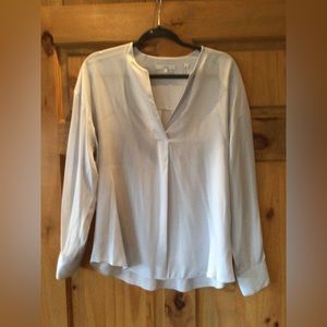 Vince light blue silk blouse. Size Medium